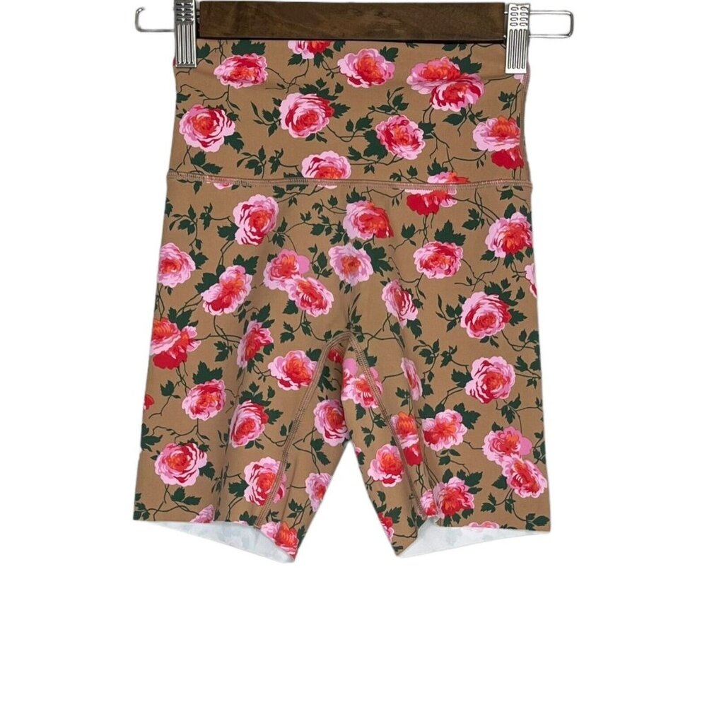 Offline by Aerie‎ Women's Goals Floral Hi-Rise Bike Short 7" Inseam Size XS